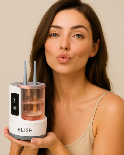Elish Pro™-מנקה מברשות איפור מקצועי